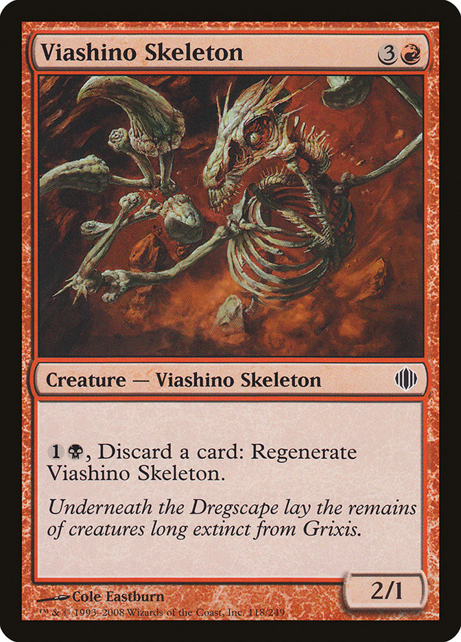 Viashino Skeleton 118/249 (Shards of Alara)  - Foil | Good Games Modbury