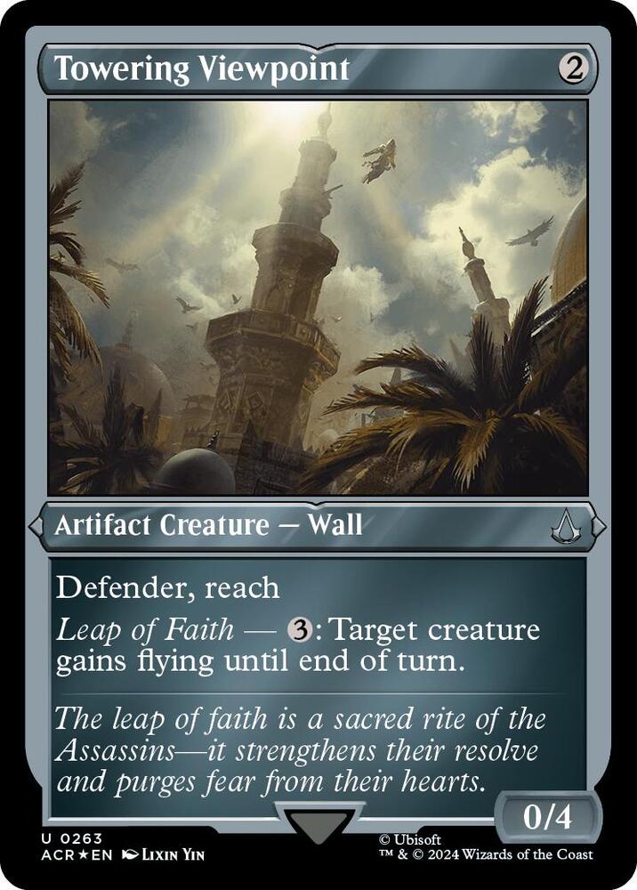 Towering Viewpoint 263 (Universes Beyond: Assassin's Creed)  - Etched Foil | Good Games Modbury