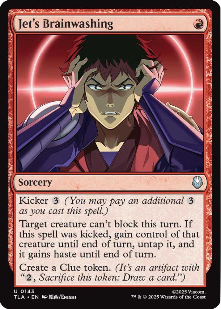 Jet's Brainwashing 143/286 (Avatar: The Last Airbender)  - Foil | Good Games Modbury