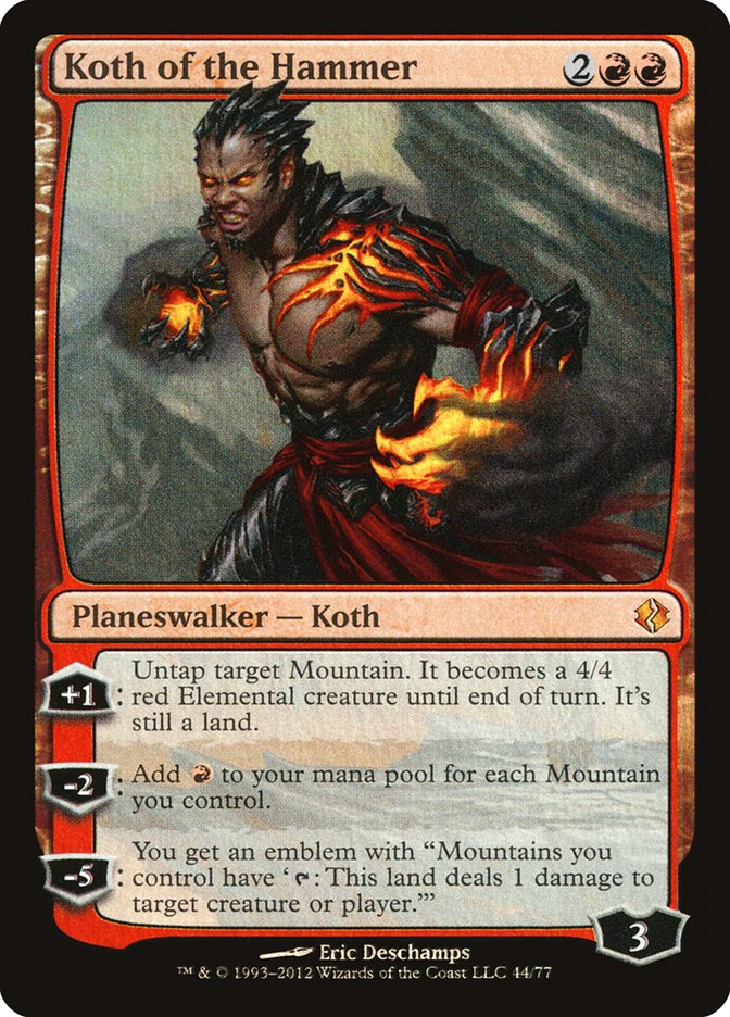 Koth of the Hammer 44 (Duel Decks: Venser vs. Koth)  - Foil | Good Games Modbury