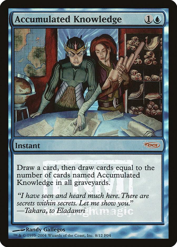 Accumulated Knowledge 8/12 (FNM Promos)  - Foil | Good Games Modbury