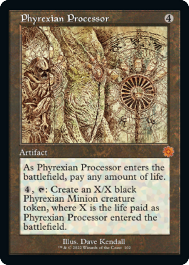 Phyrexian Processor (Retro Schematic) [The Brothers' War Retro Artifacts] | Good Games Modbury