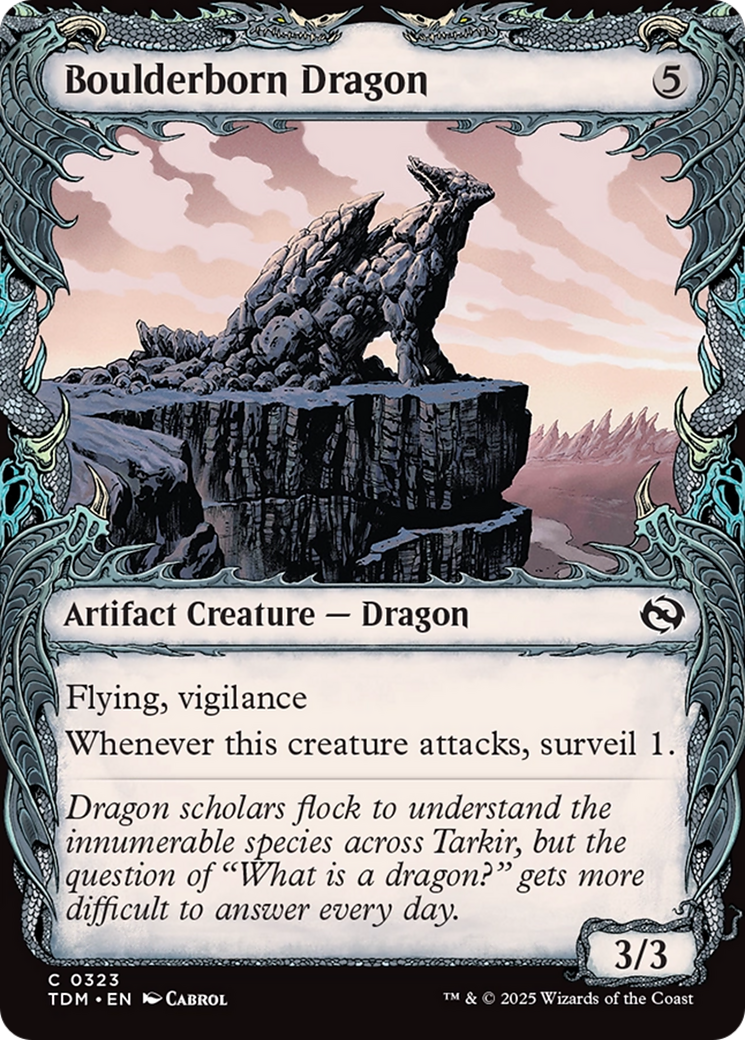 Boulderborn Dragon (Showcase) [Tarkir: Dragonstorm] | Good Games Modbury