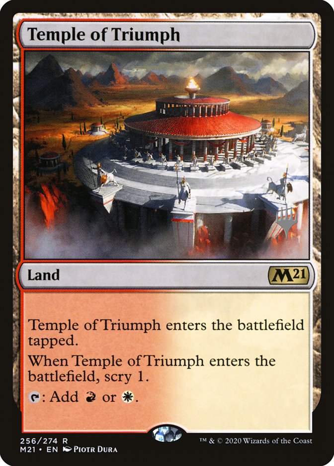 Temple of Triumph (Promo Pack) [Core Set 2021 Promos] | Good Games Modbury