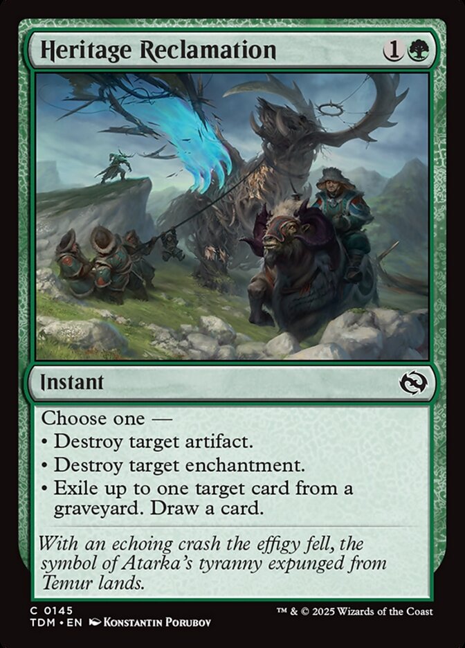 Heritage Reclamation 145 (Tarkir: Dragonstorm)  | Good Games Modbury