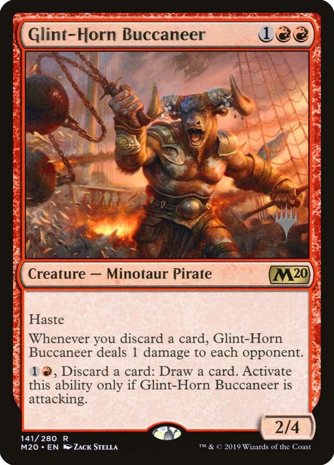 Glint Horn Buccaneer 141p/144 (Promo Pack: Core Set 2020)  - Foil | Good Games Modbury