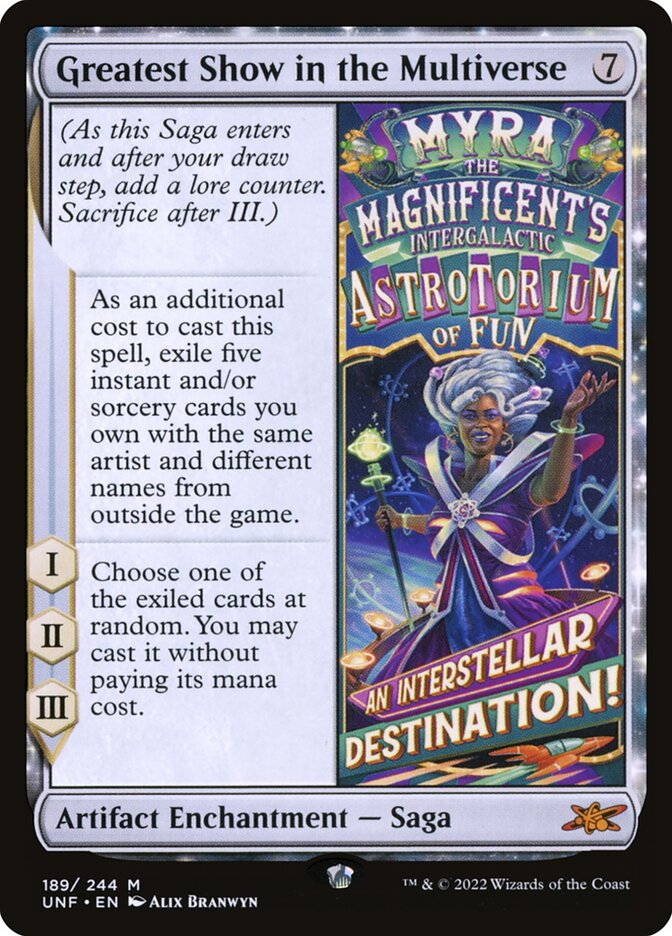 Greatest Show in the Multiverse 189/244 (Unfinity)  - Foil | Good Games Modbury