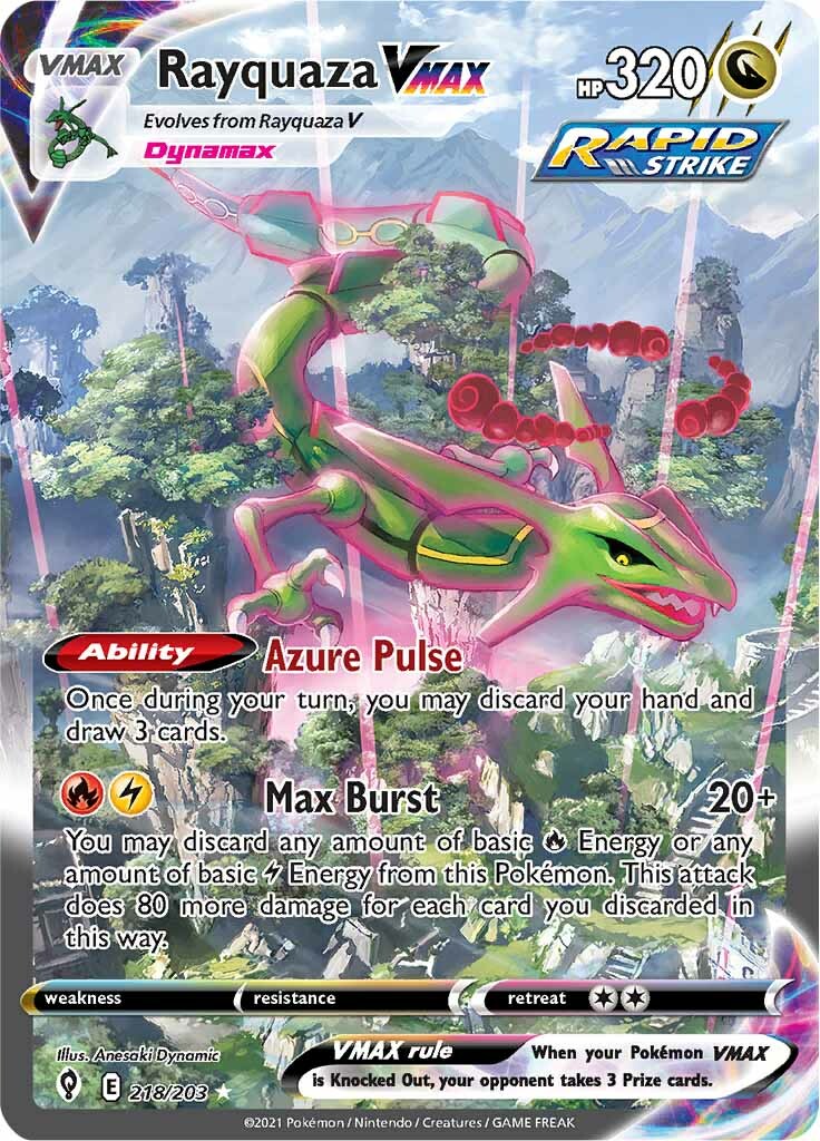 Rayquaza VMAX (218/203) [Sword & Shield: Evolving Skies] | Good Games Modbury