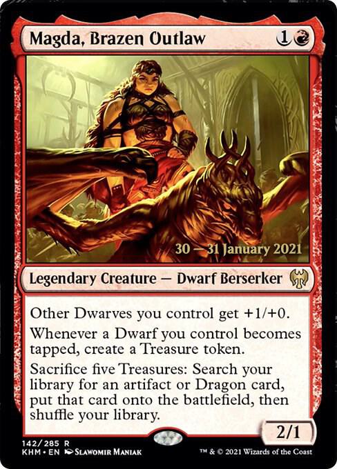 Magda Brazen Outlaw 142s/1 (Prerelease Cards)  - Foil | Good Games Modbury