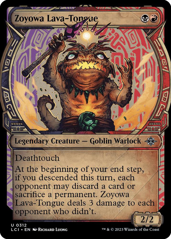 Zoyowa, Lava-Tongue 312/291 (The Lost Caverns of Ixalan)  - Showcase Foil | Good Games Modbury