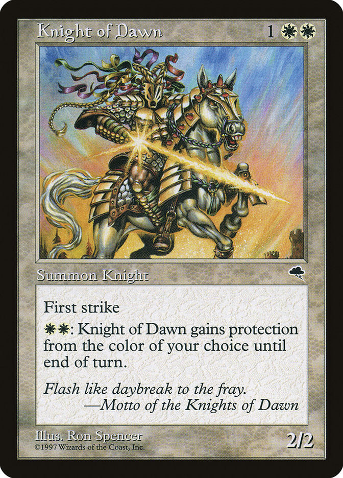 Knight of Dawn 26/350 (Tempest)  | Good Games Modbury