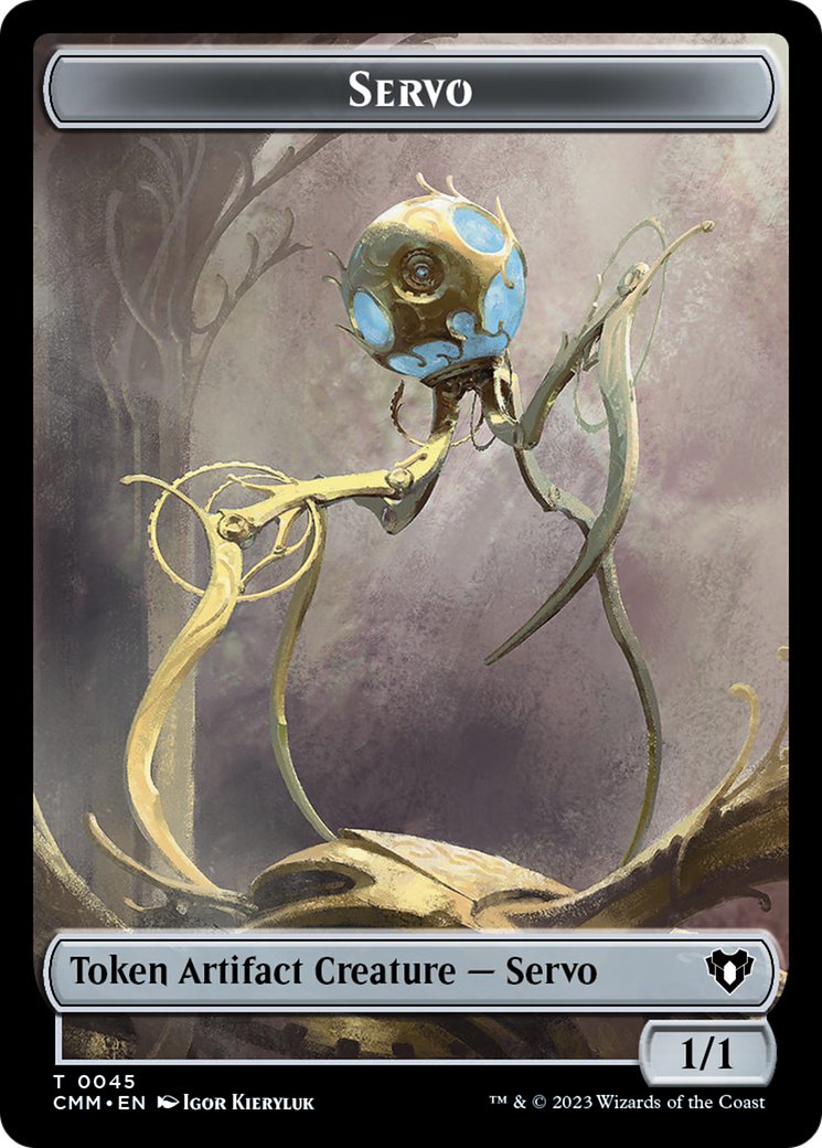 Servo // Elf Druid Double-Sided Token [Commander Masters Tokens] | Good Games Modbury