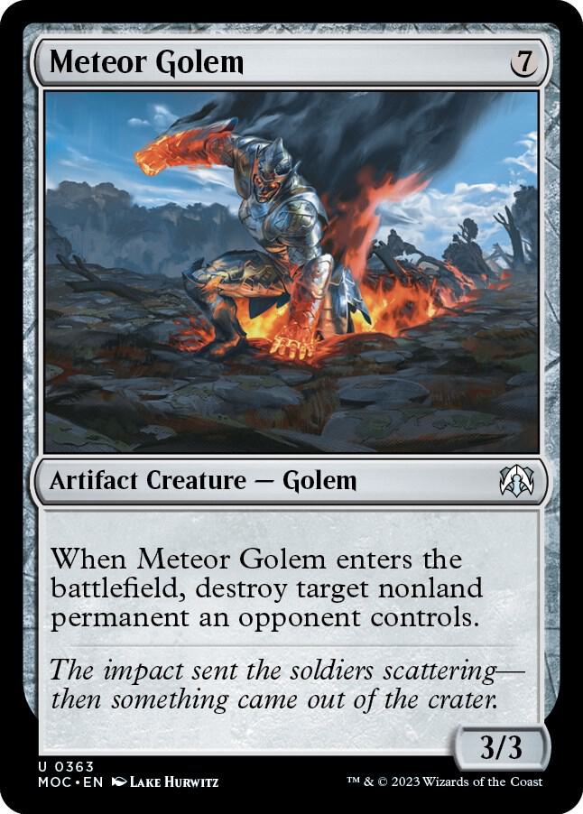 Meteor Golem 363/444 (Commander: March of the Machine)  | Good Games Modbury