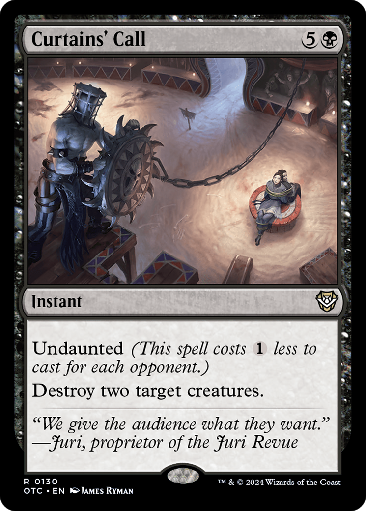 Curtains' Call [Outlaws of Thunder Junction Commander] | Good Games Modbury