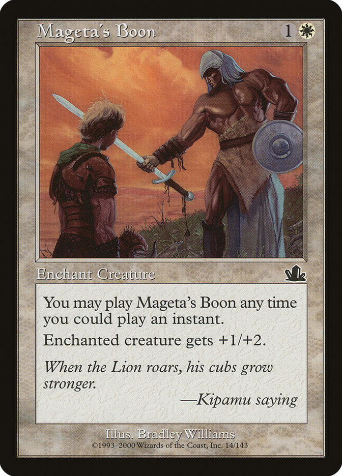 Mageta's Boon 14/143 (Prophecy)  | Good Games Modbury