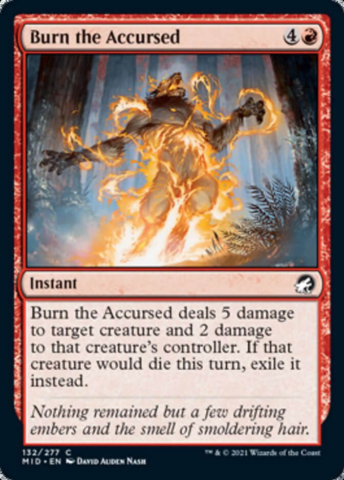 Burn the Accursed [Innistrad: Midnight Hunt] | Good Games Modbury