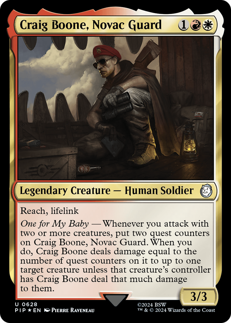 Craig Boone, Novac Guard (Surge Foil) [Fallout] | Good Games Modbury
