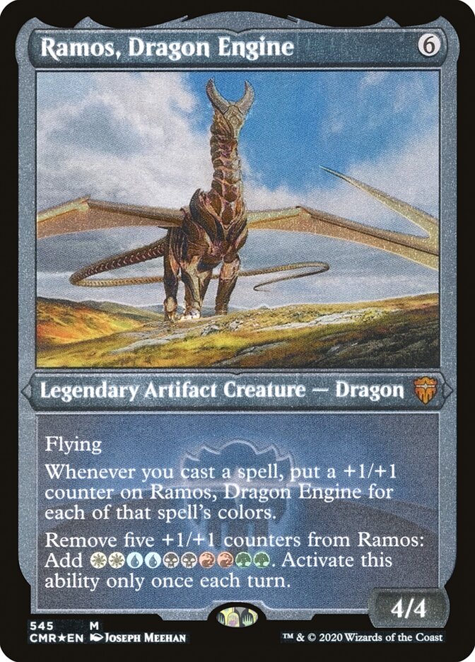 Ramos, Dragon Engine (Etched) [Commander Legends] | Good Games Modbury