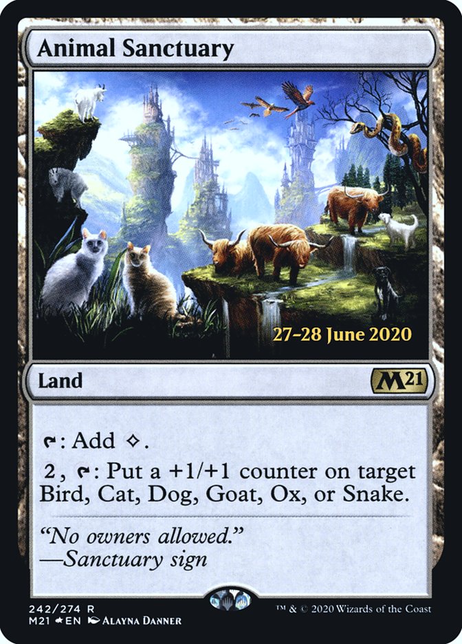 Animal Sanctuary [Core Set 2021 Prerelease Promos] | Good Games Modbury