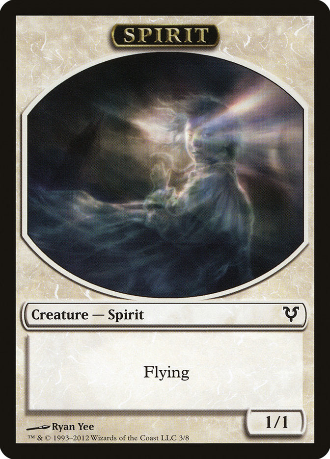 Spirit Token (3/8) [Avacyn Restored Tokens] | Good Games Modbury