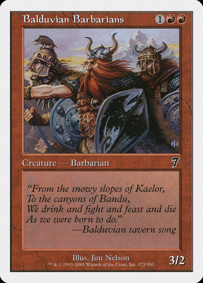 Balduvian Barbarians [Seventh Edition] | Good Games Modbury
