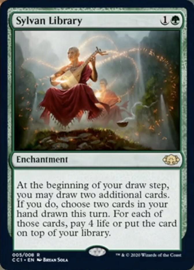 Sylvan Library 5/8 (Commander Collection: Green)  - Foil | Good Games Modbury