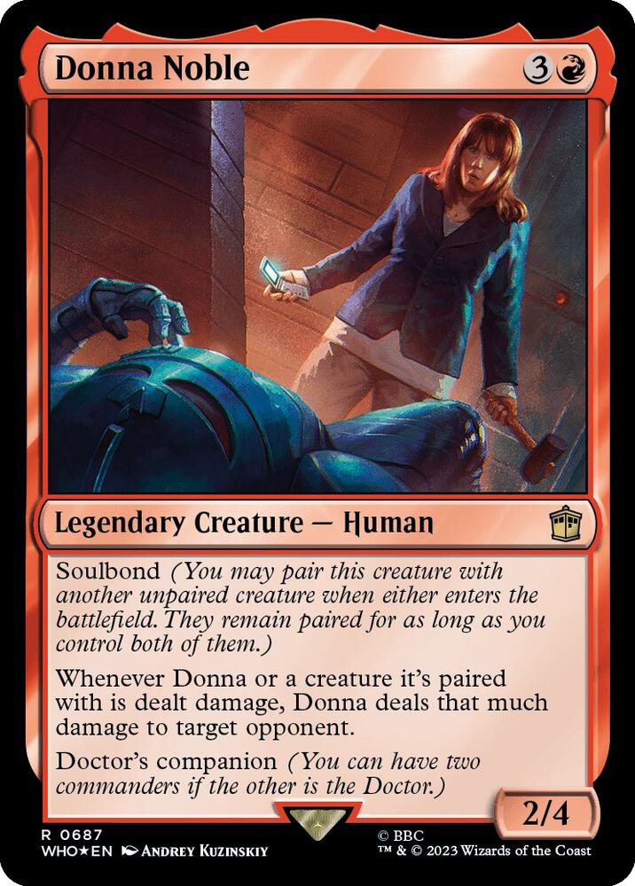 Donna Noble 687/331 (Universes Beyond: Doctor Who)  - Surge Foil | Good Games Modbury
