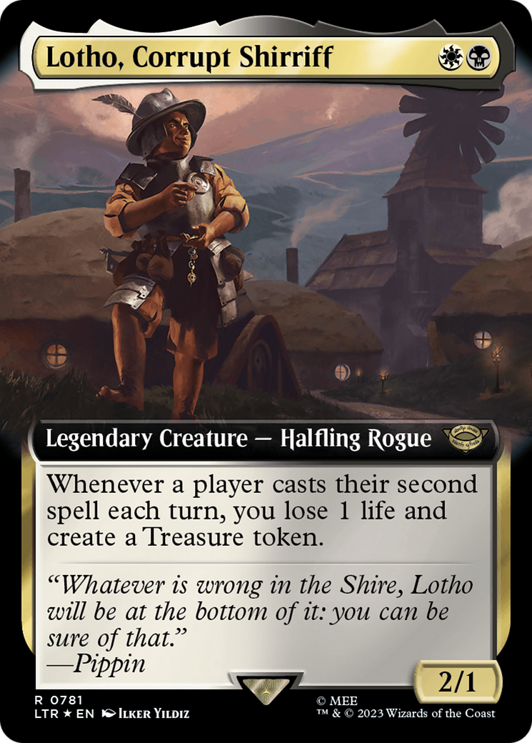 Lotho, Corrupt Shirriff (Extended Art) (Surge Foil) [The Lord of the Rings: Tales of Middle-Earth] | Good Games Modbury