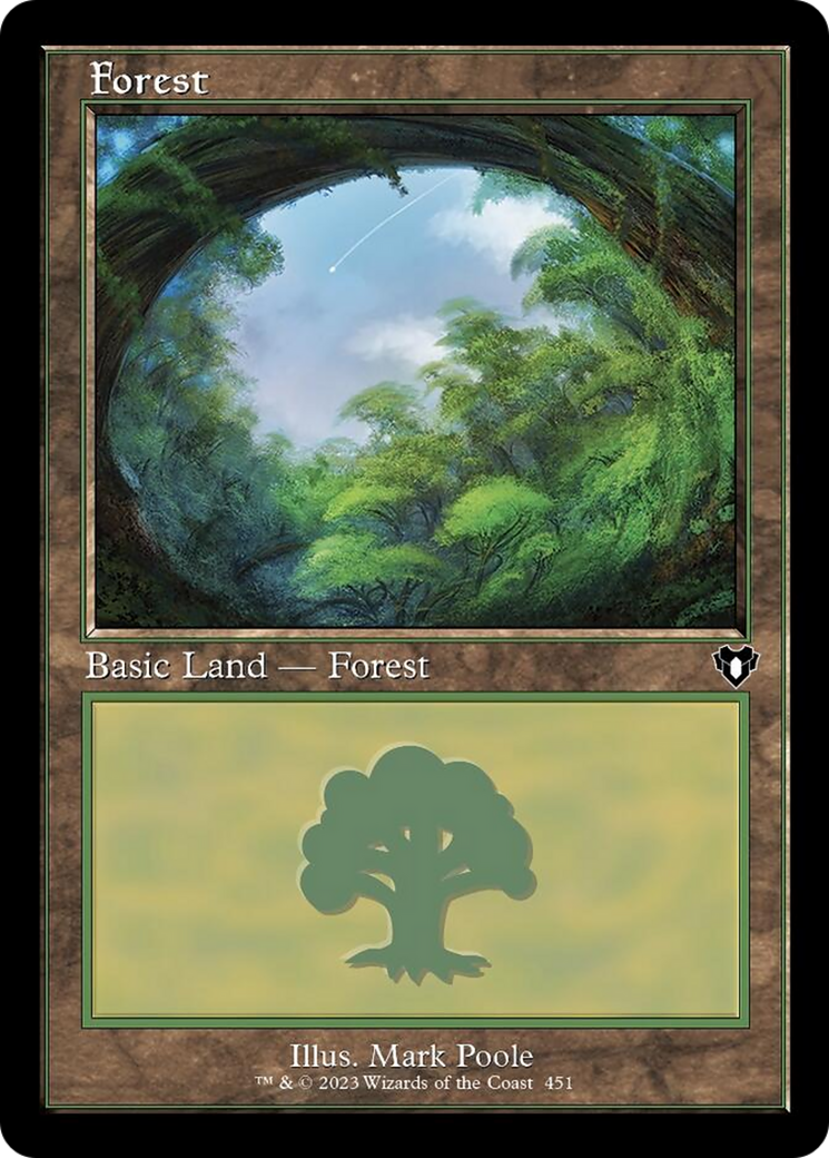 Forest (451) (Retro) [Commander Masters] | Good Games Modbury