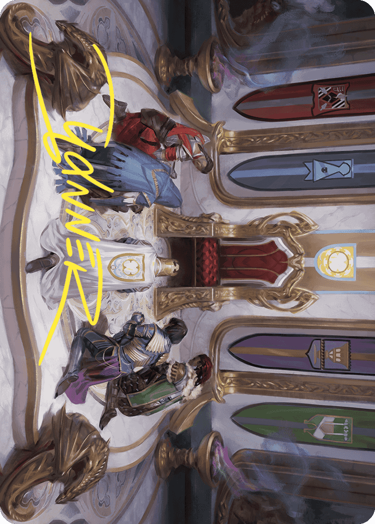 Throne of Eldraine Art Card (Gold-Stamped Signature) [Wilds of Eldraine Art Series] | Good Games Modbury