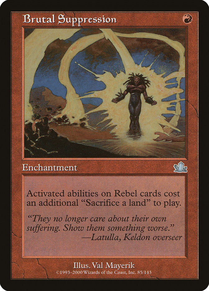 Brutal Suppression 85/143 (Prophecy)  - Foil | Good Games Modbury