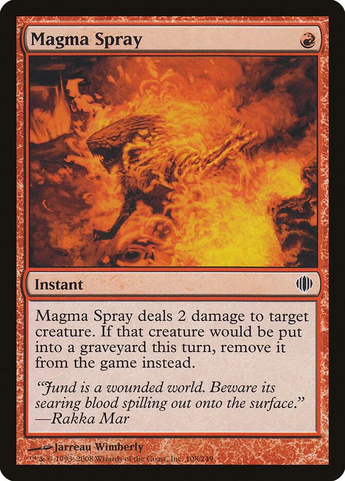 Magma Spray 108/249 (Shards of Alara)  | Good Games Modbury