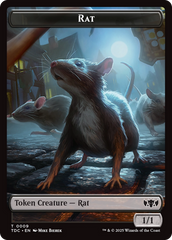 Human // Rat Double-Sided Token [Tarkir: Dragonstorm Commander Tokens] | Good Games Modbury