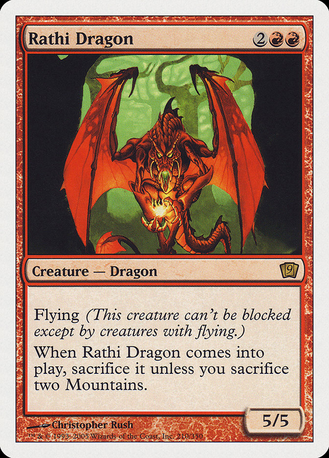 Rathi Dragon (9th Edition) [Oversize Cards] | Good Games Modbury