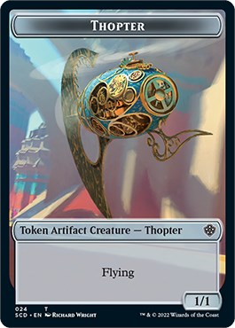 Cat Bird // Thopter Double-Sided Token [Starter Commander Decks] | Good Games Modbury