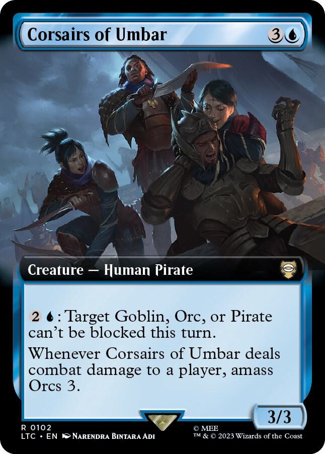 Corsairs of Umbar 102/347 (Commander: The Lord of the Rings: Tales of Middle-earth)  - Extended Art | Good Games Modbury
