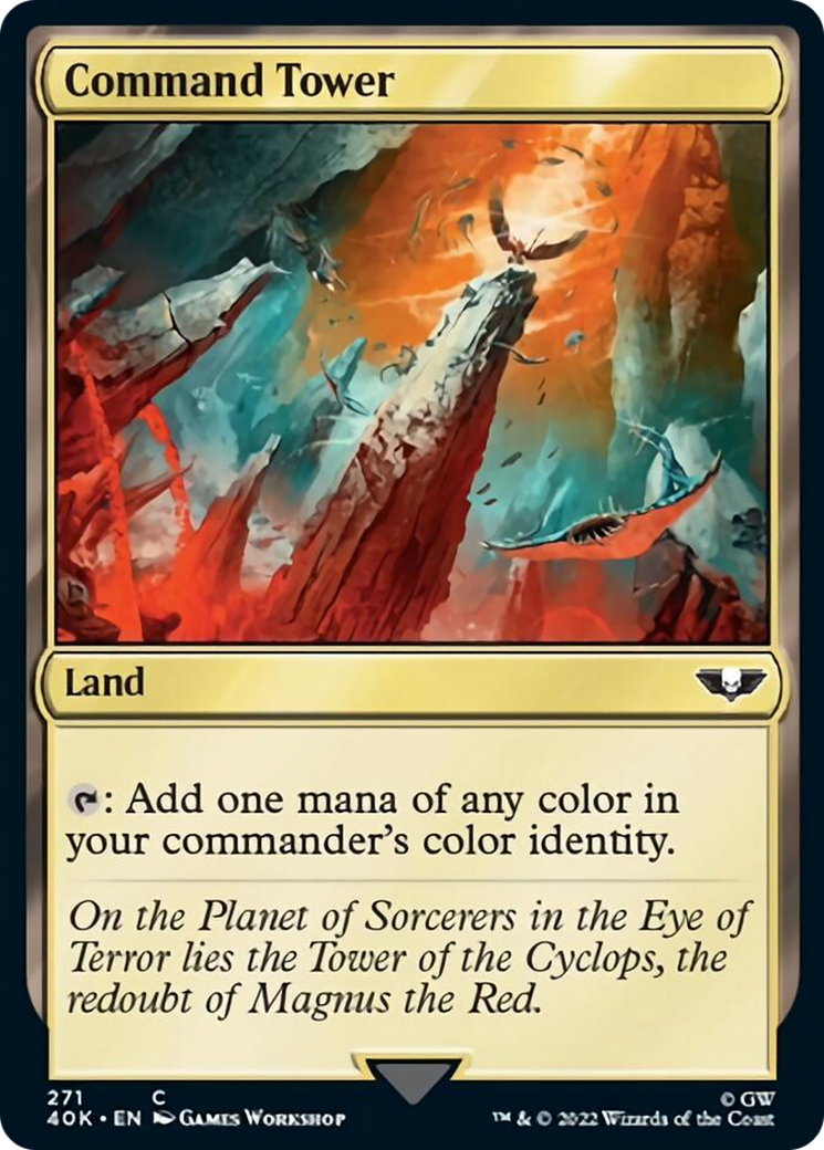 Command Tower (271) (Surge Foil) [Universes Beyond: Warhammer 40,000] | Good Games Modbury