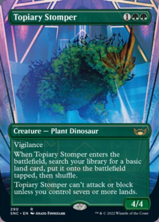 Topiary Stomper (Borderless Alternate Art) [Streets of New Capenna] | Good Games Modbury