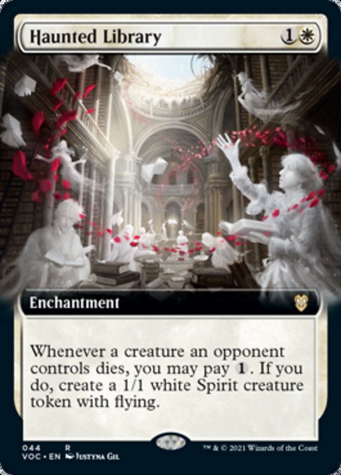Haunted Library (Extended Art) [Innistrad: Crimson Vow Commander] | Good Games Modbury
