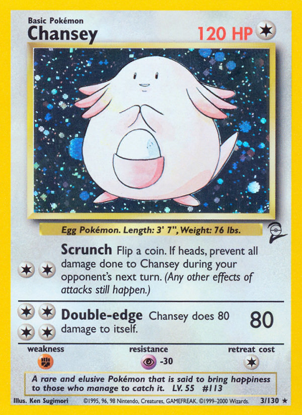 Chansey (3/130) [Base Set 2] | Good Games Modbury