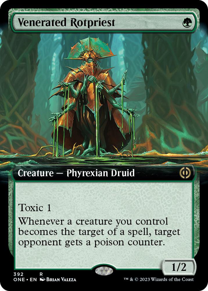 Venerated Rotpriest 392/271 (Phyrexia: All Will Be One)  - Extended Art | Good Games Modbury