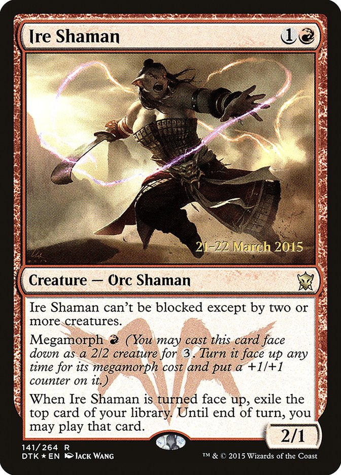 Ire Shaman [Dragons of Tarkir Prerelease Promos] | Good Games Modbury