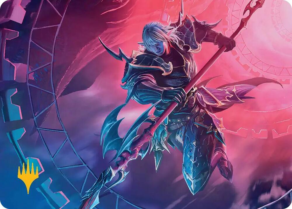 Estinien Varlineau Art Card Gold Stamped Planeswalker Symbol 28 (Art Series: FINAL FANTASY)  | Good Games Modbury