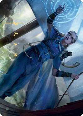 Inga Rune Eyes Art Card Gold Stamped Signature 16 (Art Series: Kaldheim)  | Good Games Modbury