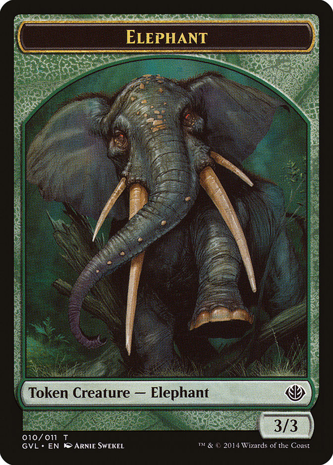 Elephant Token (Garruk vs. Liliana) [Duel Decks Anthology Tokens] | Good Games Modbury