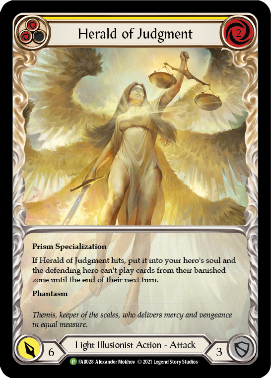Herald of Judgment [FAB028] (Promo)  Rainbow Foil | Good Games Modbury