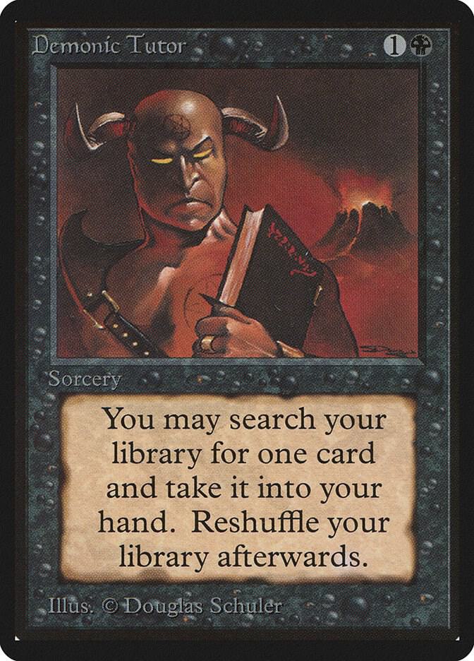 Demonic Tutor 105/302 (Beta Edition)  | Good Games Modbury