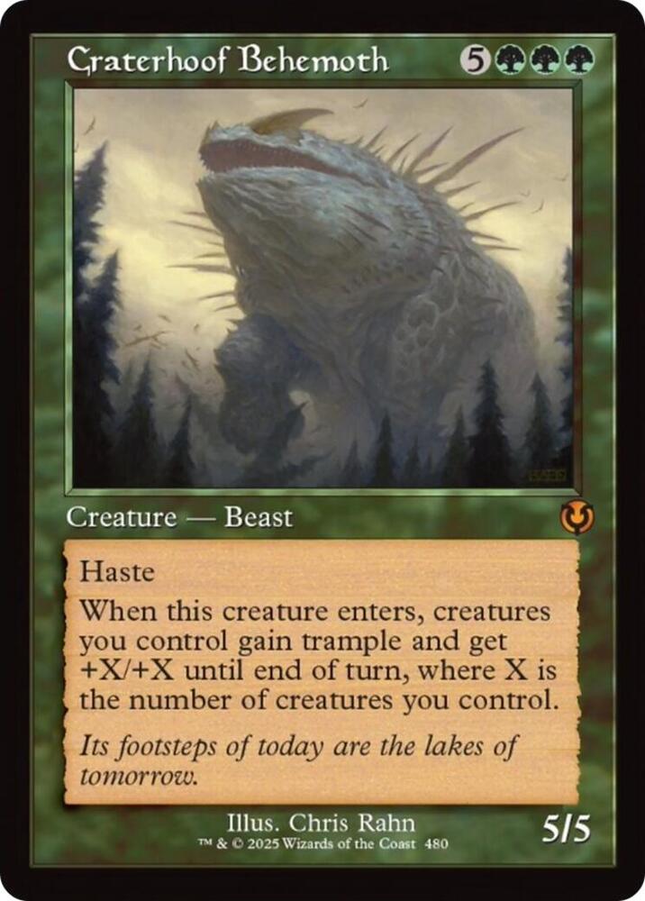 Craterhoof Behemoth 480 (Innistrad Remastered)  - Retro | Good Games Modbury