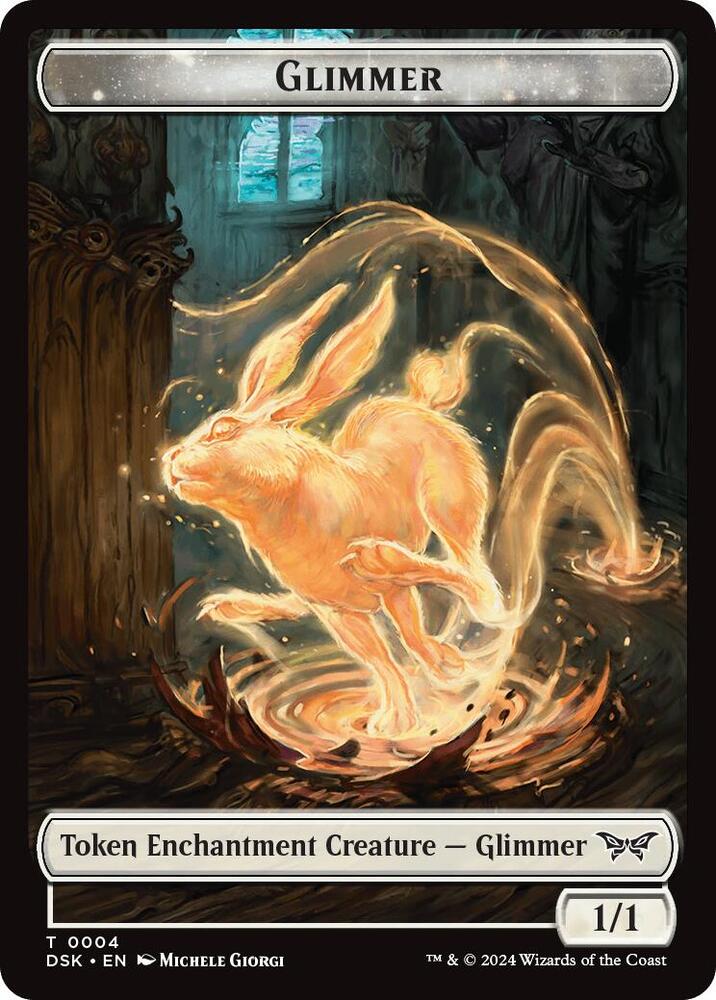 Glimmer Scarecrow Double Sided Token 4 // 23 (Commander: Duskmourn: House of Horror)  | Good Games Modbury