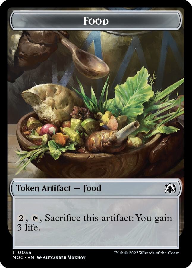 Food Replicated Ring Double sided Token 35 // 41 (Commander: March of the Machine)  | Good Games Modbury